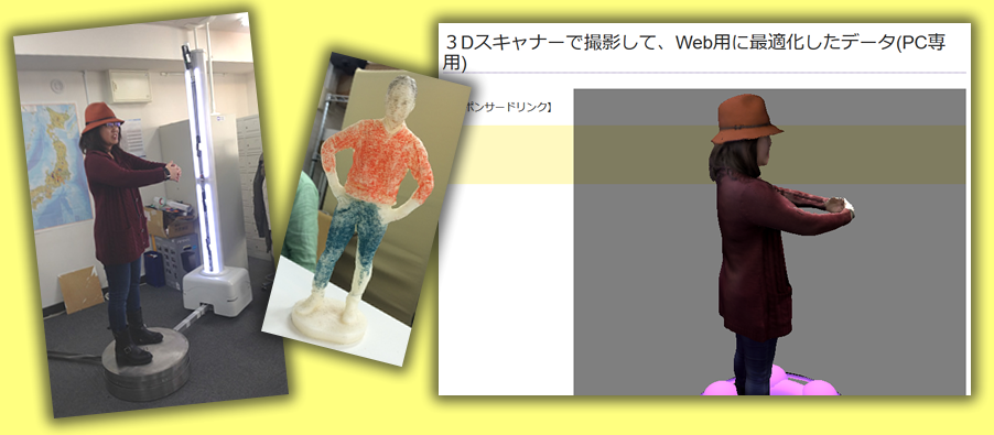 3dスキャナーで全身データを撮影 ソフトで動かしたり サイトに掲載してみた ゆうそうとitブログ